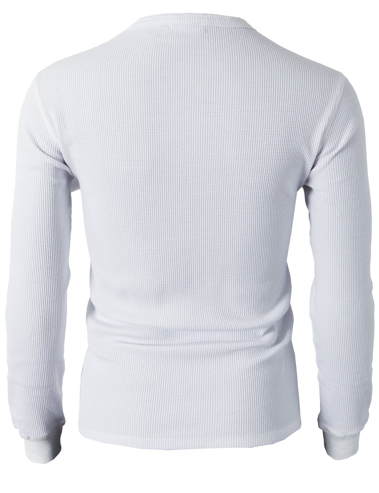 Men's Slim Fit Henley Shirt - Lightweight Cotton Waffle Fabric Long Sleeve Casual Shirt for Everyday Wear, Date Night & Outdoor Activities