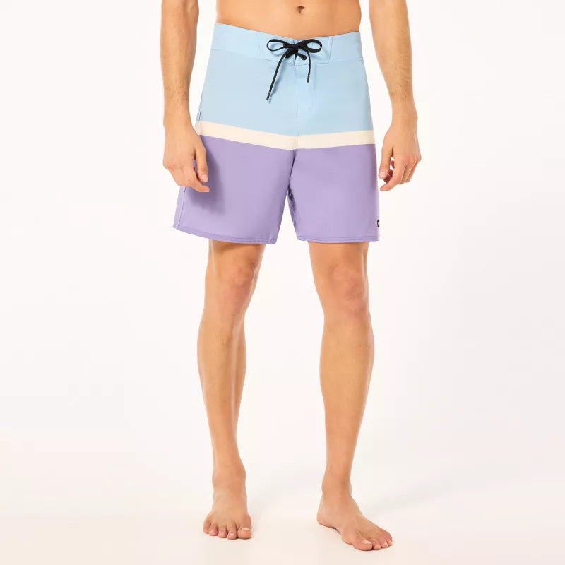 Oakley Swell Line RC 18 Boardshorts - Men's Swim Trunks | Quick-Dry, UPF 50+ Sun Protection | Stone Wash Blue | Perfect for Beach, Pool & Water Sports