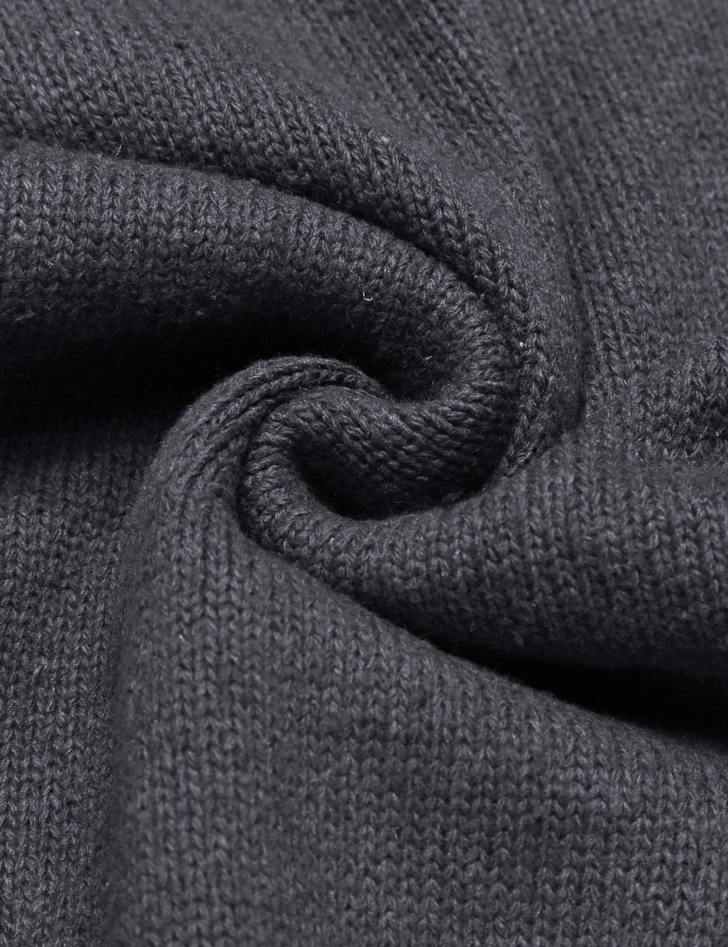 COOFANDY Men's V-Neck Cable Knit Sweater - Shawl Collar Relaxed Fit Pullover for Casual Wear & Winter Outfits