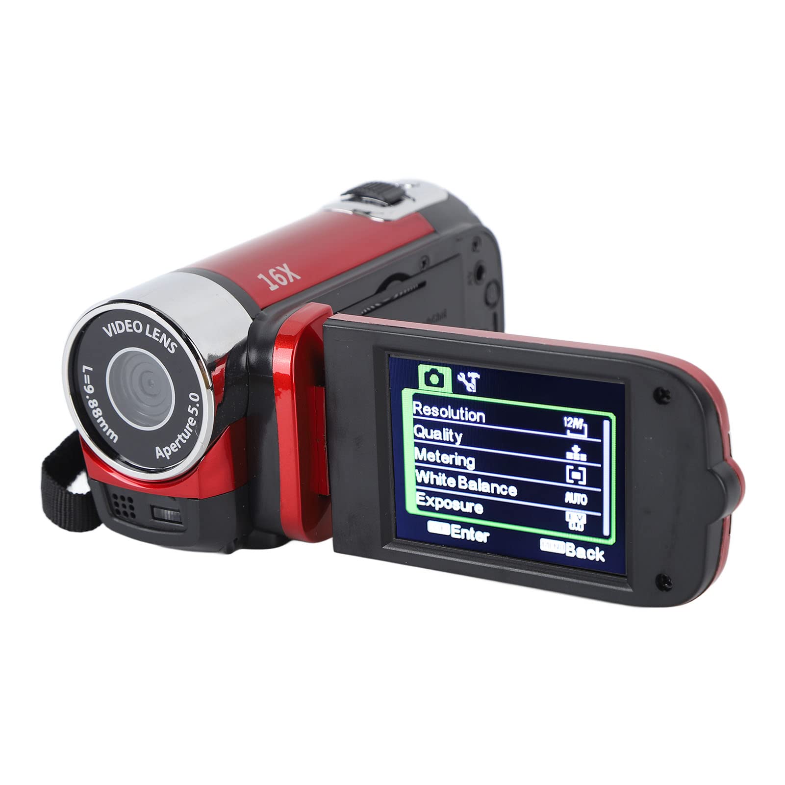 1080P HD 16MP Digital Video Camera with 16x Zoom, 2.7