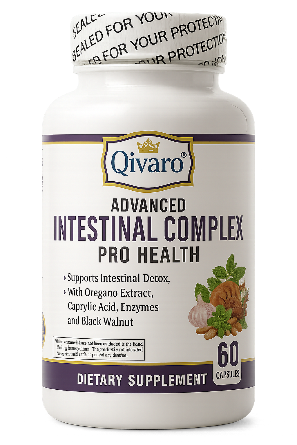 QIH740 Advanced Candida Complex Supplement - Natural Yeast & Gut Health Support for Men & Women - Perfect for Digestive Wellness & Immune Boosting