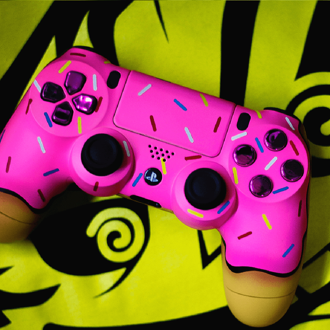 Fresh Glazed Donut for PS5 - Sweet & Delicious Gaming Snack - Perfect for Late-Night Gaming Sessions & Parties
