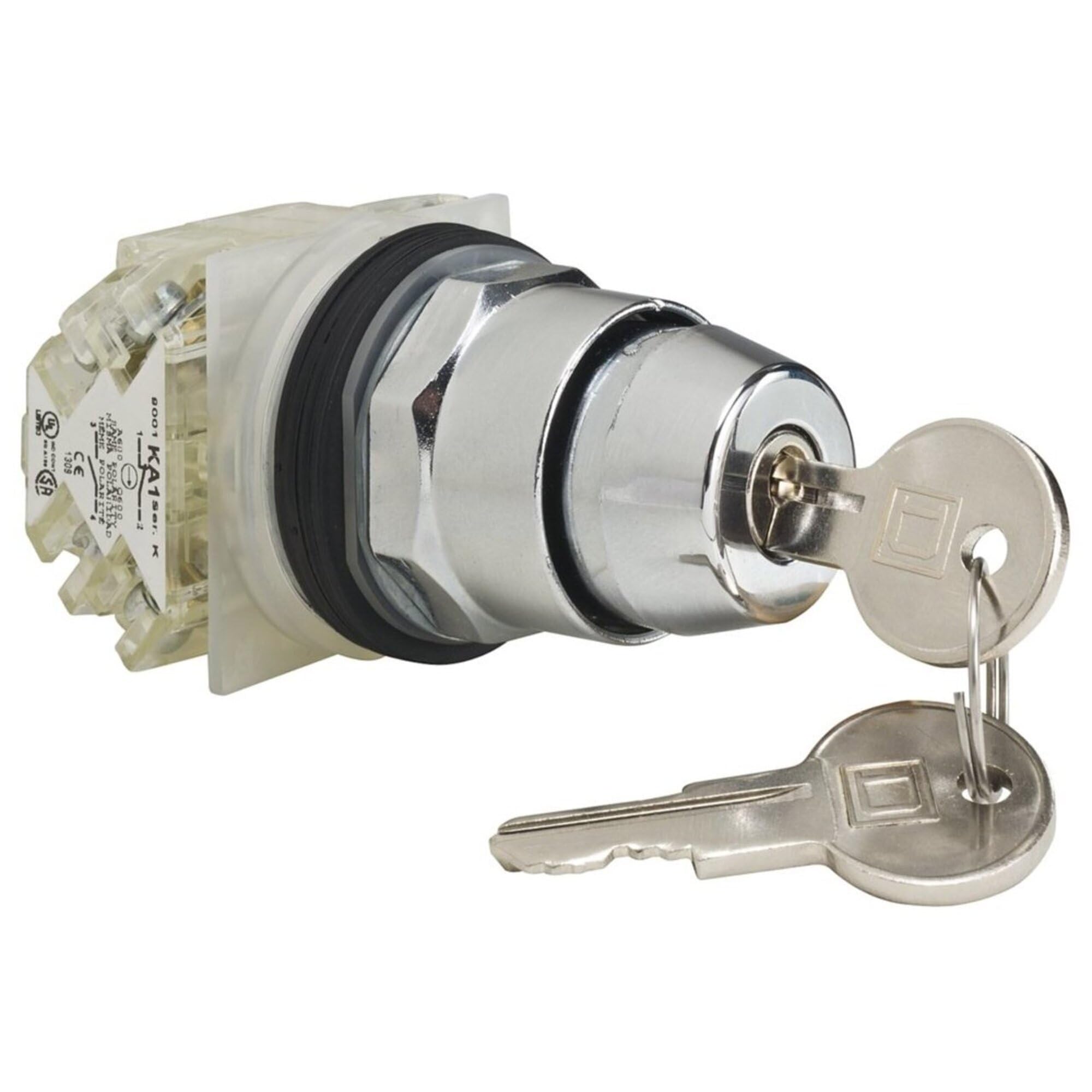 Schneider Electric 9001KS11K3H2 Selector Switch - 600V AC, 10A, 30mm T-K Electrical Box for Industrial Control Panels & Automation Systems