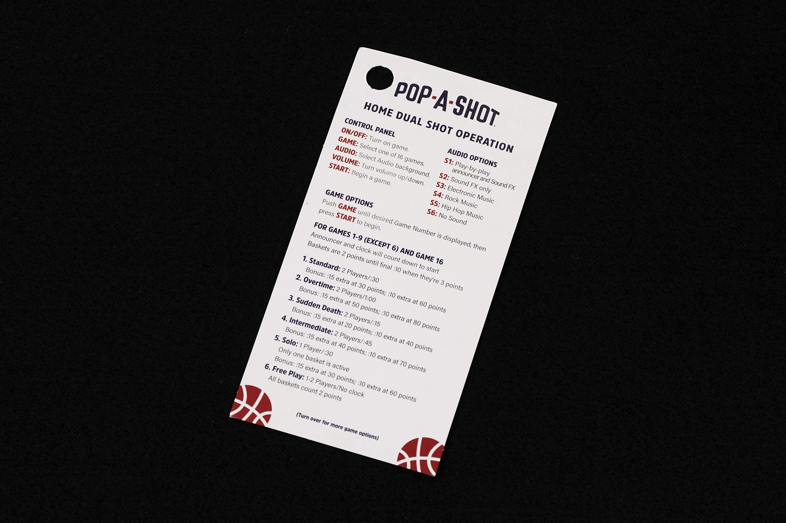 Pop-A-Shot Home Dual Shot Basketball Game with Auburn Tigers NCAA Graphics - Sensor Scoring, 16 Game Modes, 7 Balls, Foldable Design - Perfect for Indoor Sports, Family Fun & NCAA Fan Gifts