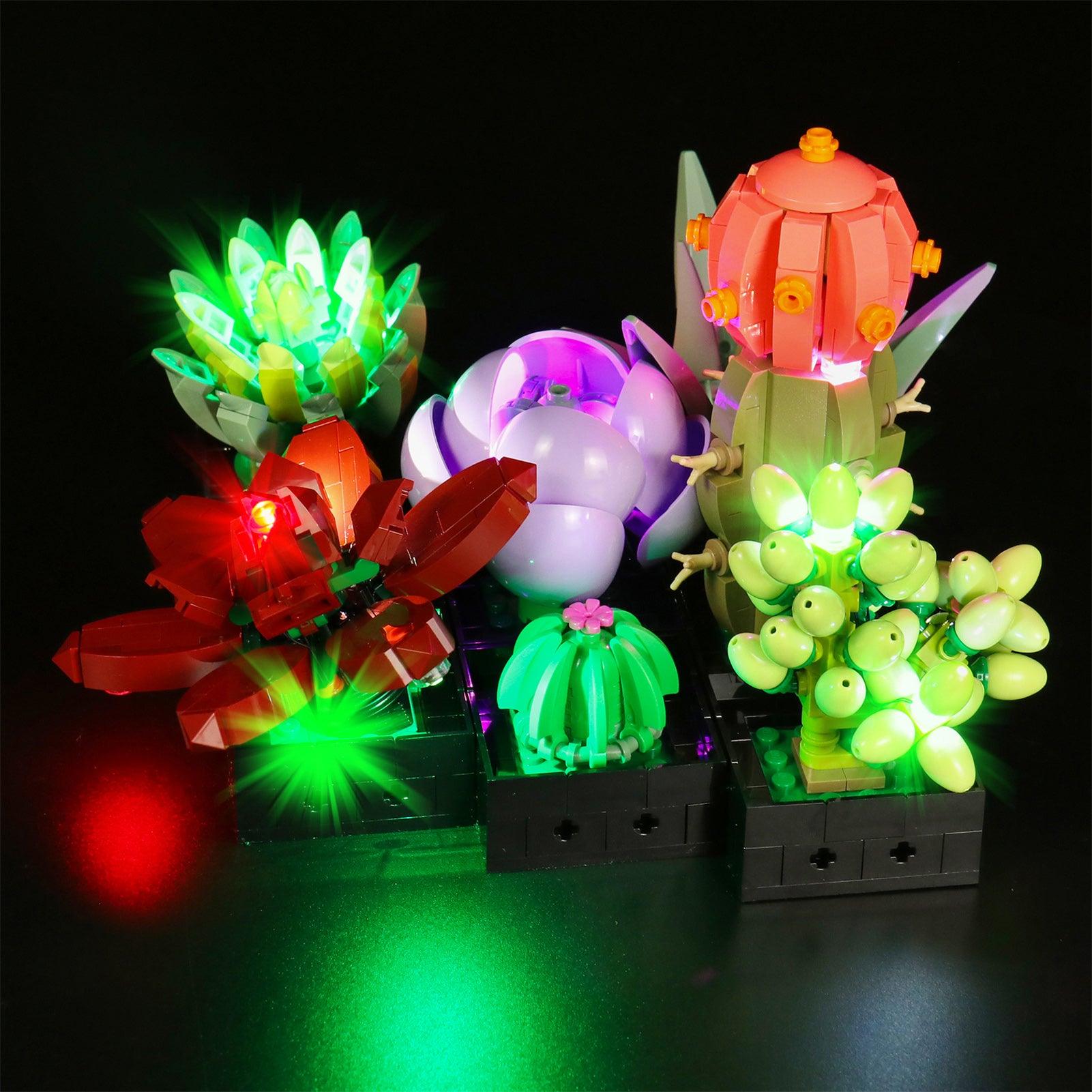 LEGO Ideas Succulents 10309 Light Kit - LED Lighting Set for LEGO Plant Decor Building Kit | Perfect for Home Office Desk Decor & Gift for LEGO Lovers
