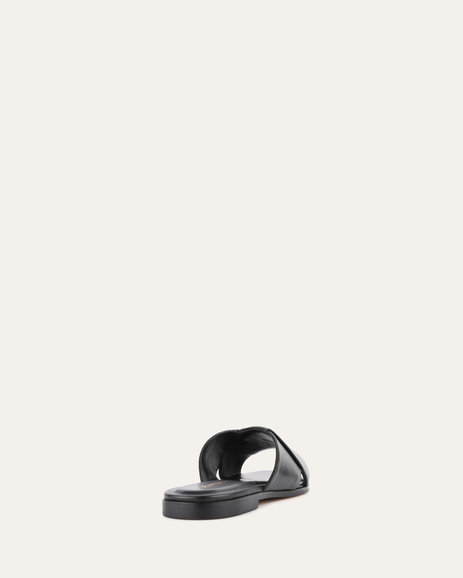 CYRA Flat Sandals for Women - Black Leather Strappy Comfortable Summer Sandals - Perfect for Beach, Vacation & Casual Outings