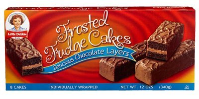 Little Debbie Frosted Fudge Cakes 12 Oz (8 Boxes) - Delicious Chocolate Snack Cakes for Lunchboxes, Parties & Quick Desserts