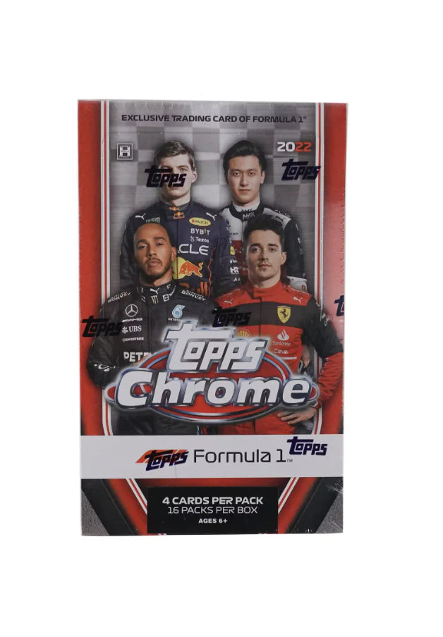 2022 Topps Chrome Formula 1 F1 Racing Lite Box - Premium Trading Cards for Collectors & Fans - Perfect for Display, Gifts & Sports Memorabilia Collections