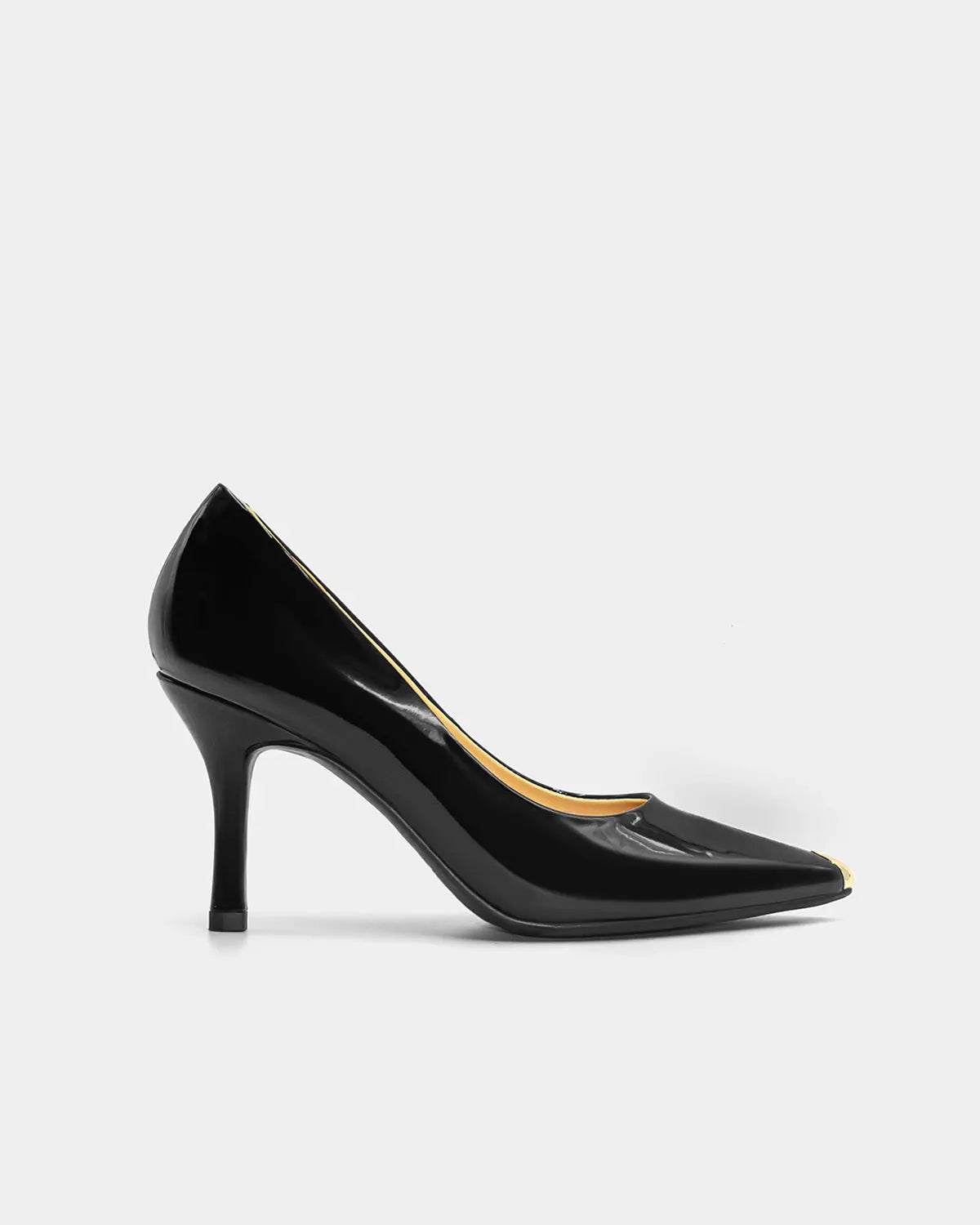 Black Patent Leather Classic Pumps for Women - Elegant Pointed Toe High Heel Dress Shoes for Office, Party & Wedding | Comfortable & Stylish Formal Shoes