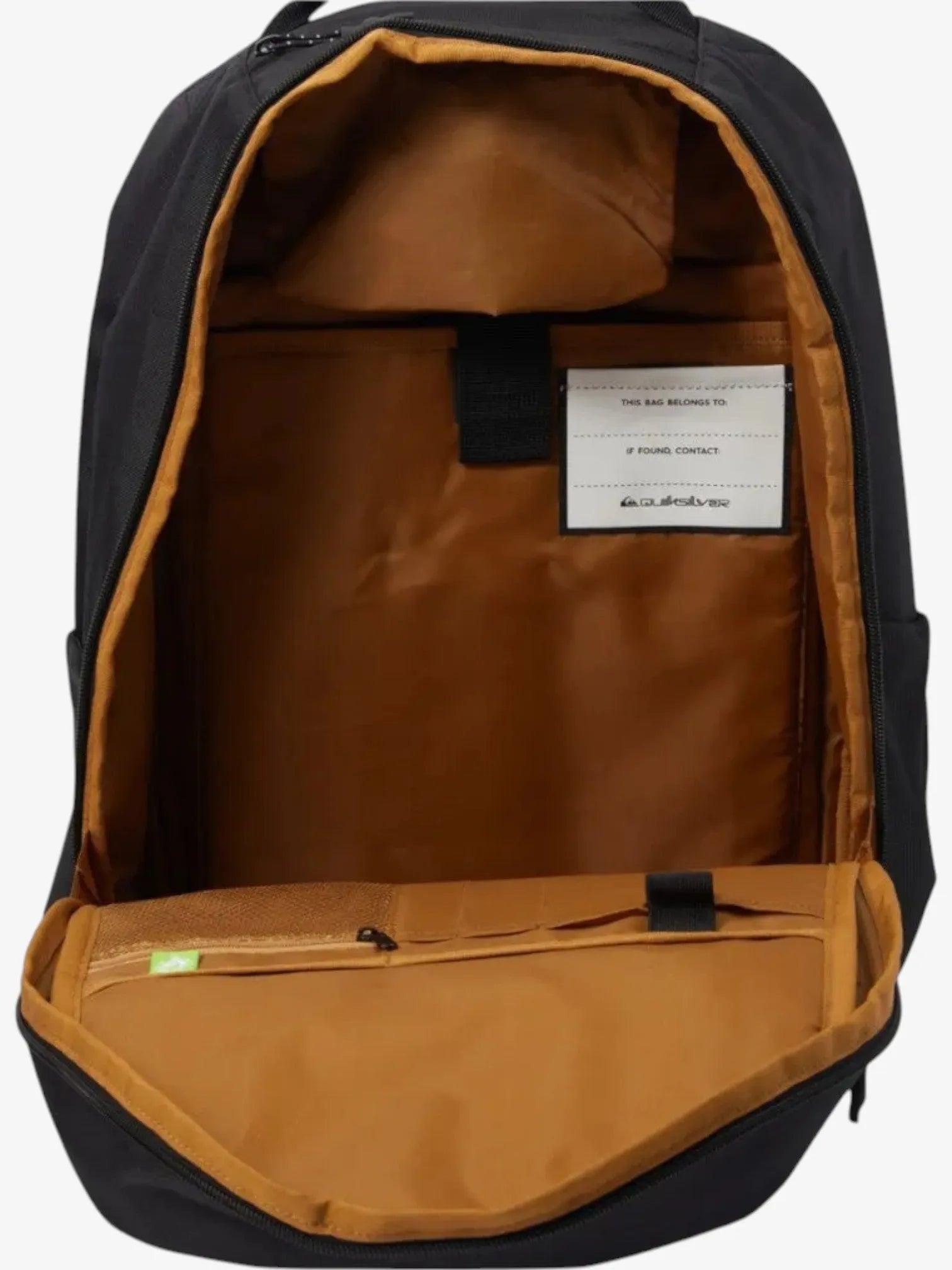 Quiksilver Schoolie Cooler 2.0 Backpack - Black Printed Design for School, Travel & Outdoor Adventures