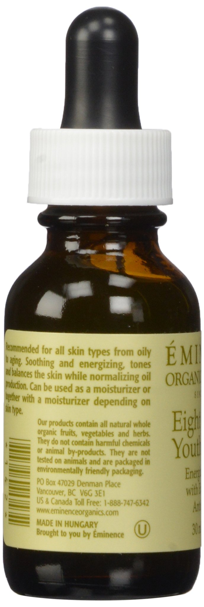 Eminence Eight Greens Youth Serum - 1 oz Anti-Aging Face Serum for Wrinkles & Fine Lines | Organic Skincare for Glowing Skin | Day & Night Moisturizer for Women & Men