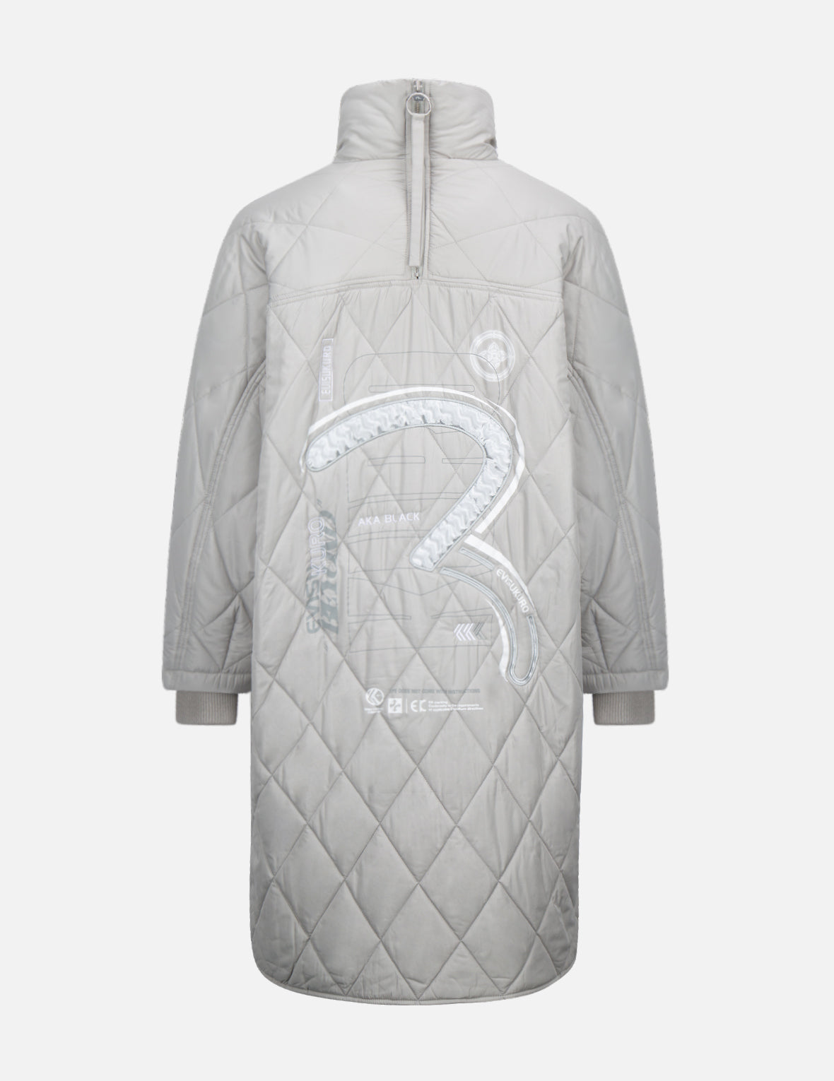 Seagull Appliqué Quilted Coat - Stylish Winter Jacket for Women, Fashionable Embroidered Outerwear - Perfect for Casual Outings, Travel & Cold Weather Protection