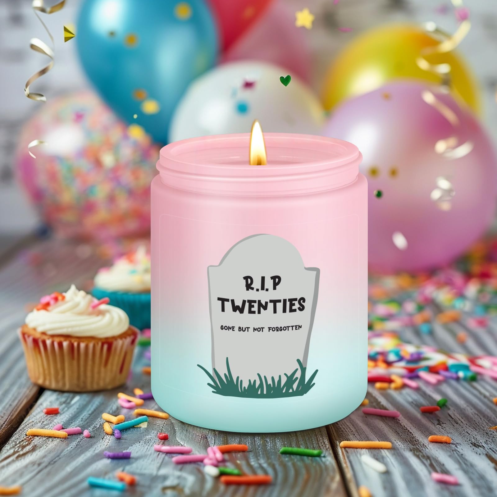 LEADO 30th Birthday Candle - Elegant 30 Year Old Birthday Gifts for Women & Men - Perfect 1995 30th Birthday Present for Her, Him, Sister or Friends - Happy Thirtieth Celebration Candle - Great for Birthday Parties, Milestone Celebrations & Surprise Gifts