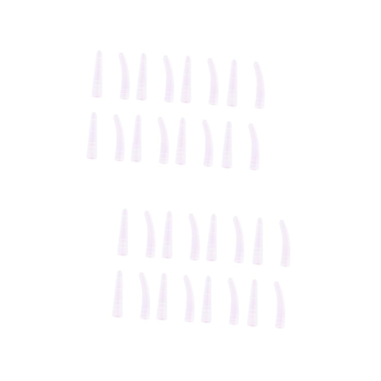MERRYHAPY 2 Sets Professional Eyelash Extension Tweezers Cover - Protective Sleeve & Headgear for Precision Lash Tools - White (Perfect for Salon, Home Use & Travel)