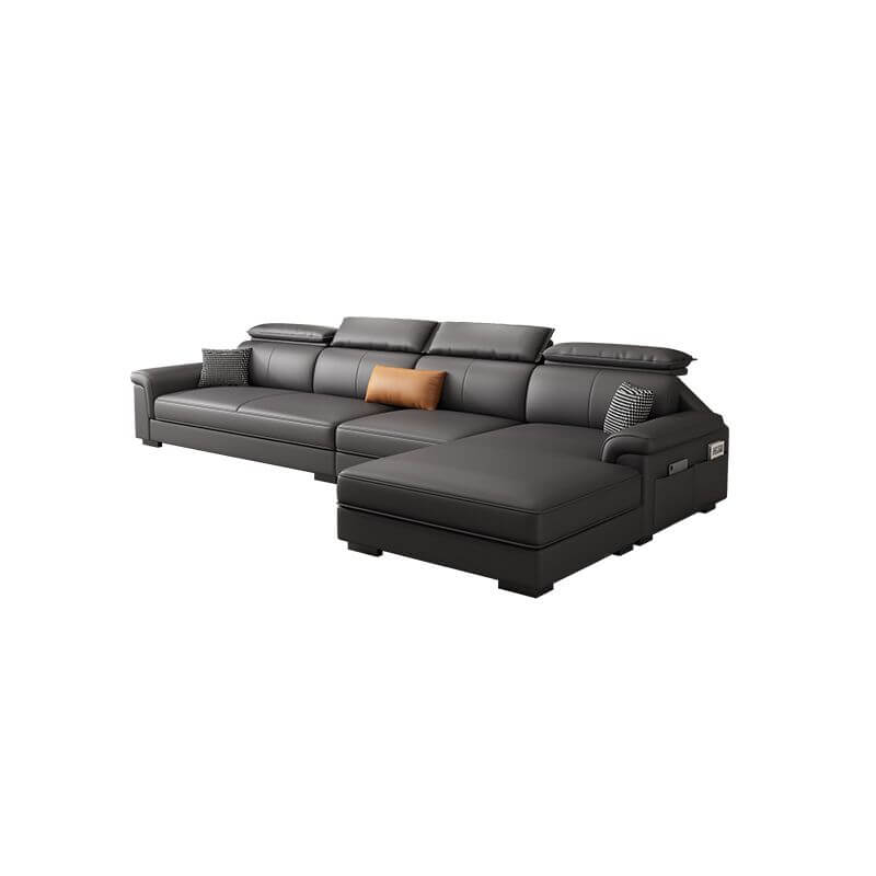 L-Shaped & Straight Sectional Sofa with Right-Hand Facing Chaise, Hidden Support Legs - Perfect for Small Spaces, Apartments & Modern Living Rooms