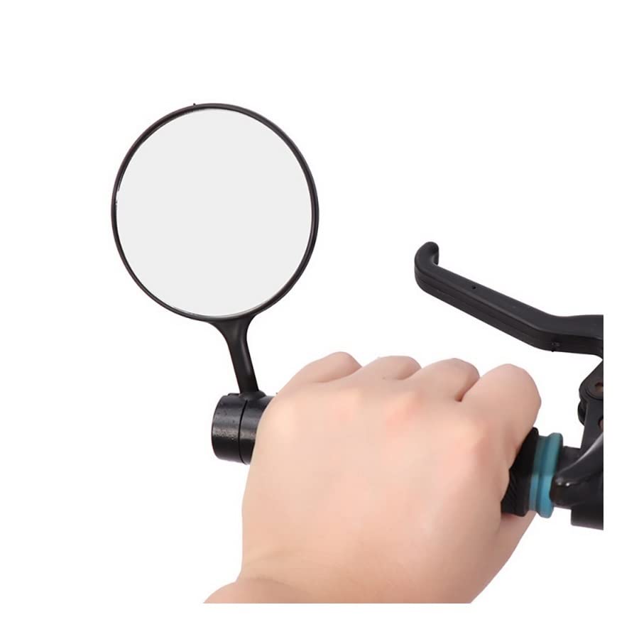 **MTB Bike Rearview Mirror - Rotatable Handlebar End Safety Mirror for Road & Mountain Bikes - Flexible Adjustable Side Mirror for Cycling Safety (Color: A) - Perfect for Commuting, Trail Riding & Urban Cycling**