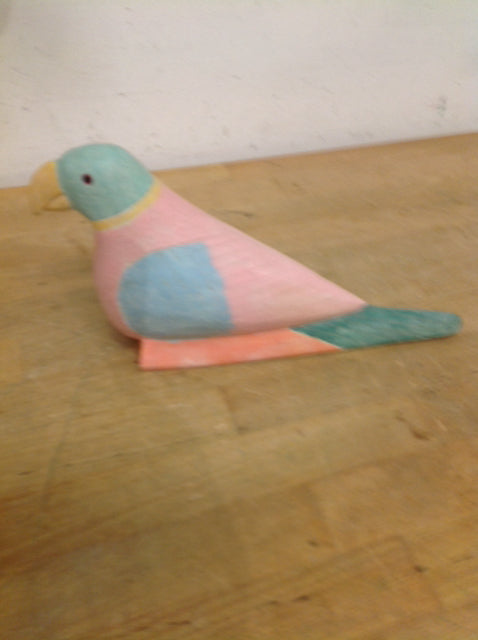 9 Multi-Color Wooden Bird Figurines - Handcrafted Home Decor for Shelf, Table, and Garden - Perfect for Rustic, Farmhouse, and Nature-Inspired Decor Styles