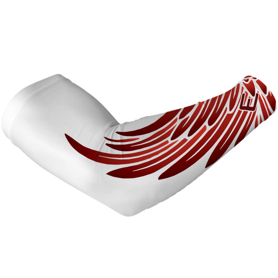 Red Wing Arm Sleeve - Compression Arm Sleeves for Men & Women - UV Protection & Sports Support for Basketball, Running, Gym Workouts
