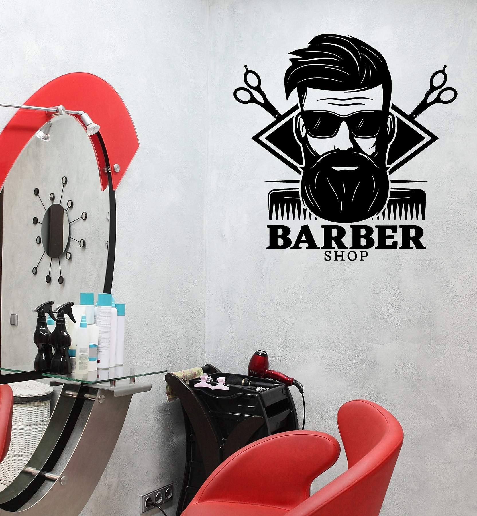 VVWV Hair Salon Wall Stickers - Motivational Quotes for Barbershops, Beauty Parlors & Nail Salons - 30x50cm Self-Adhesive Decals - Perfect for Spa, Makeup Studio & Massage Room Decor