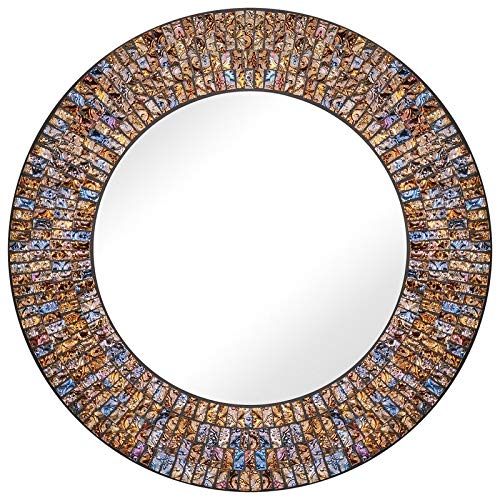 Zorigs Handcrafted Glass Mosaic Wall Mirror - 24