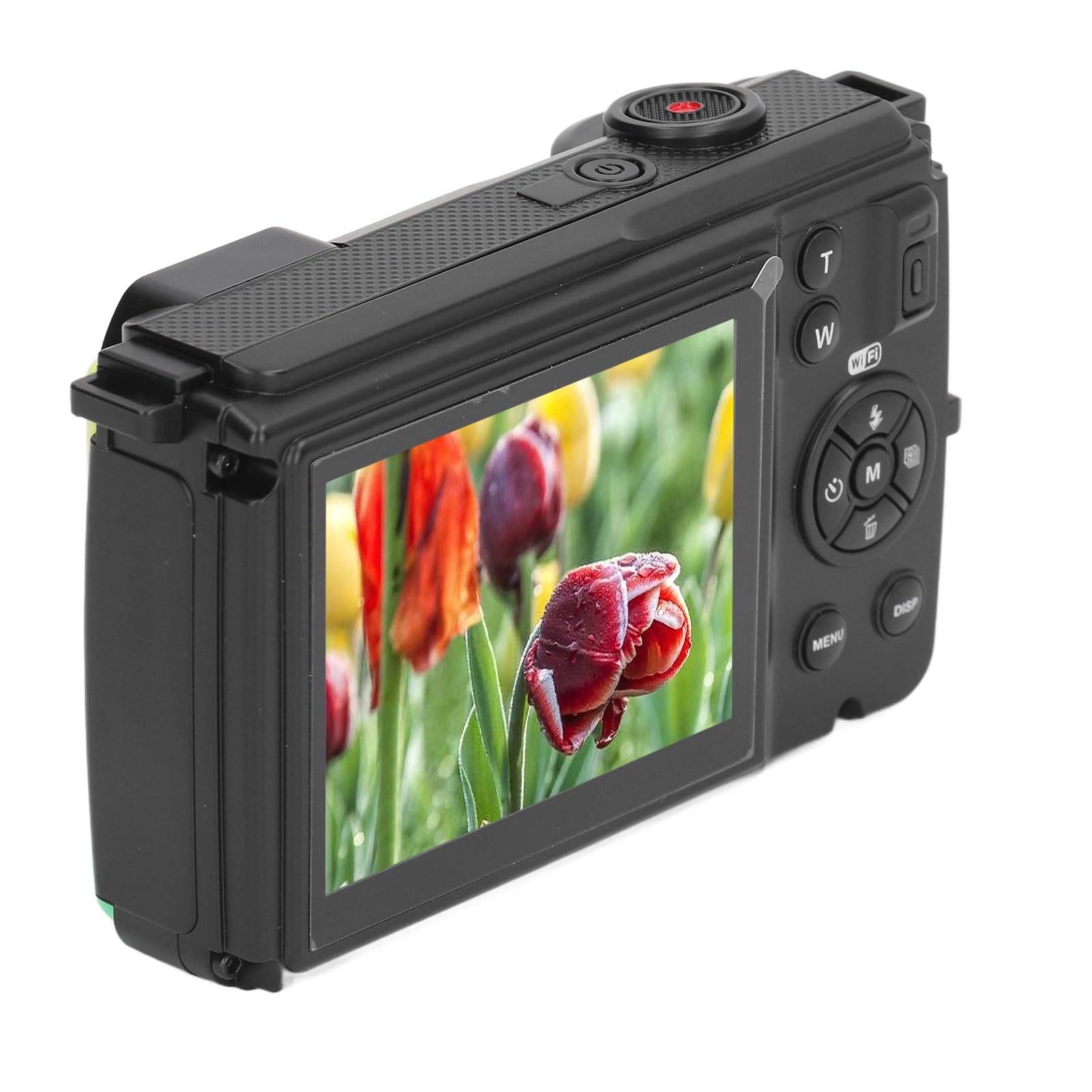4K 64MP Vlogging Camera with WiFi, Front & Rear Dual Lens, Dual Screen, Anti-Shake - Perfect for Travel, Parties, YouTube & TikTok Content Creation