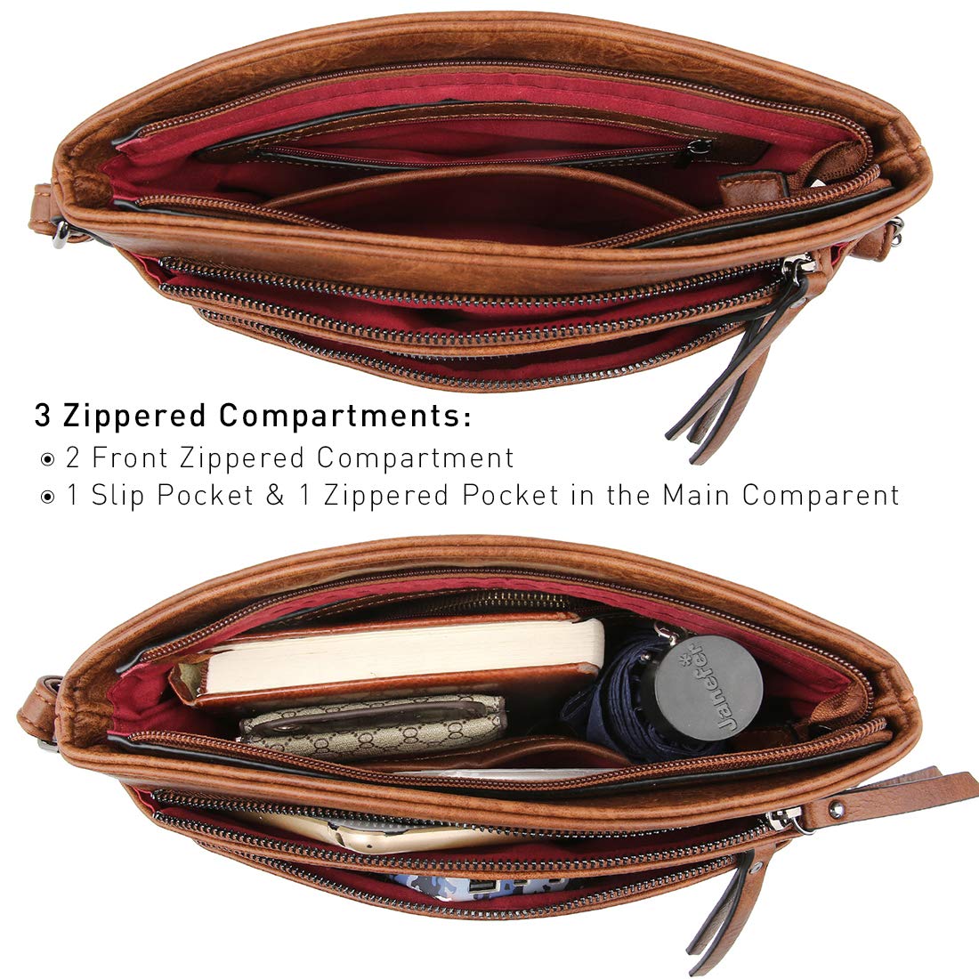 VONMAY Women's Crossbody Bag with Multiple Pockets - Stylish Shoulder Purse for Everyday Use, Travel & Shopping