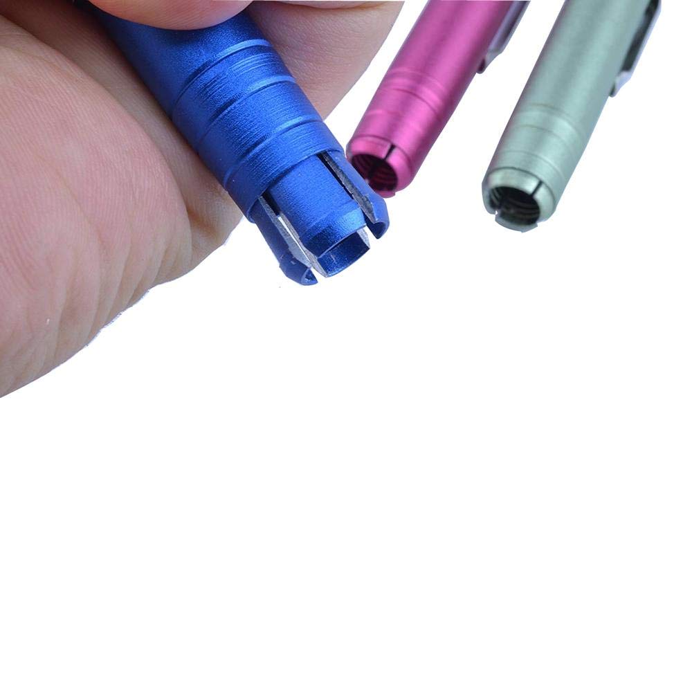 4-Pack Multi-Color Aluminum Alloy Chalk Holders - Teacher's Chalk Clip Clutch for Classroom, Art Drawing & DIY Crafts (Red/Blue/Green/Yellow)