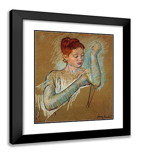 Black Modern Wood Frame with Double Matting