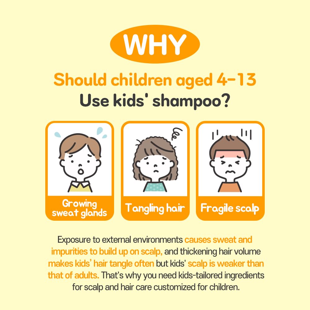 TS Kids Shampoo 400ml - Gentle & Safe Baby Shampoo for Sensitive Skin | Hypoallergenic & Tear-Free Formula | Korean Children's Hair Care | Perfect for Daily Bath Time & Newborn Care