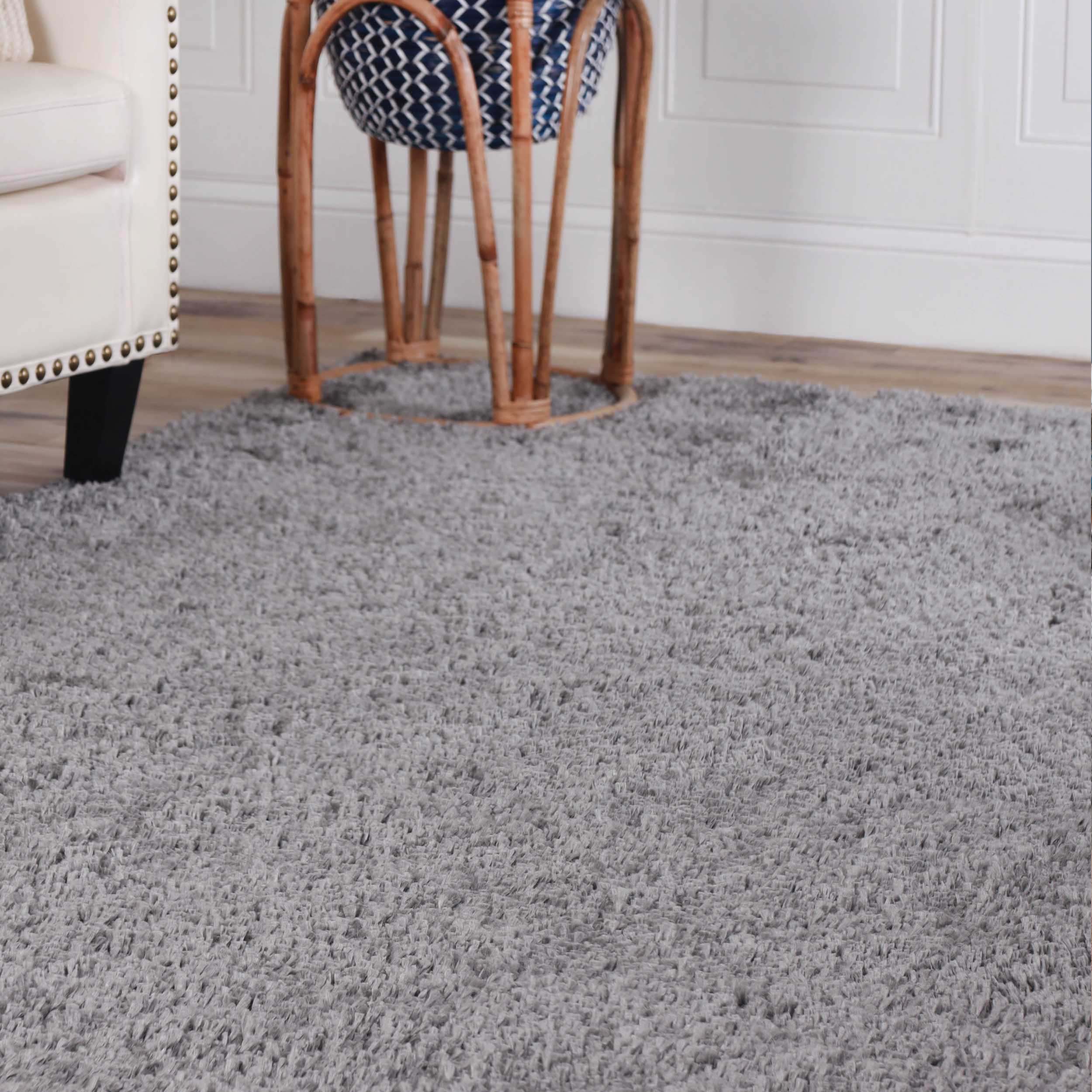Berlin Solid Indoor Plush Shag Runner Rug - Soft Area Rug for Living Room, Bedroom, Nursery - Non-Slip Comfortable Floor Mat for Home Decor