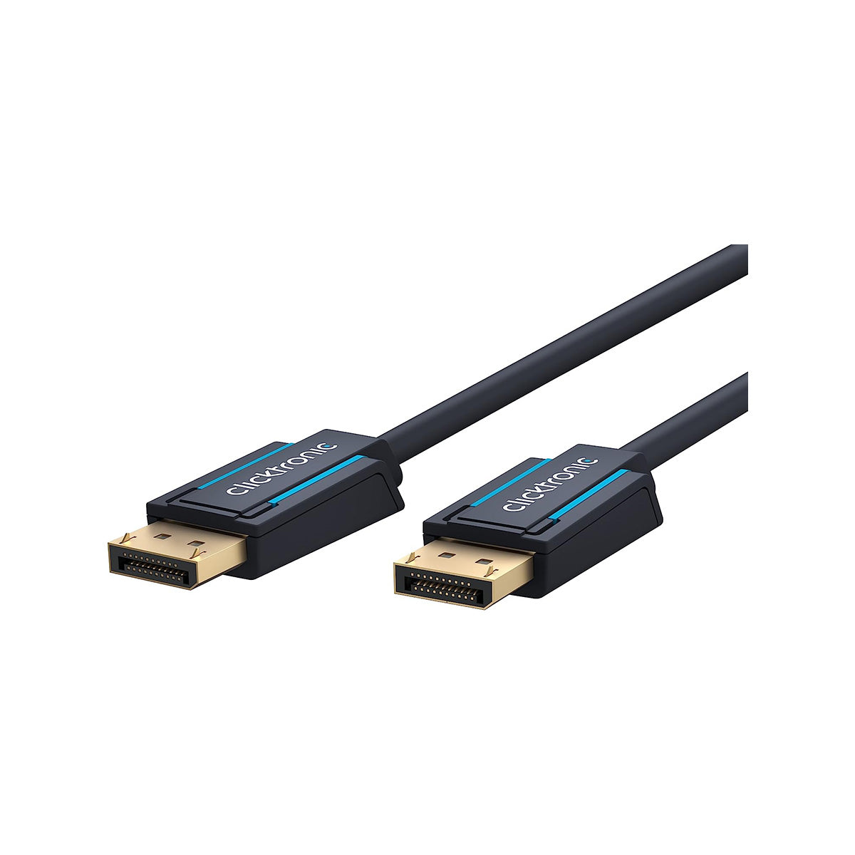 High-Speed Clicktronic DisplayPort 1.2 Cable 5m (16.4ft) - 4K@60Hz, HDR, Gold-Plated Connectors for Gaming, Home Theater & Office Setup