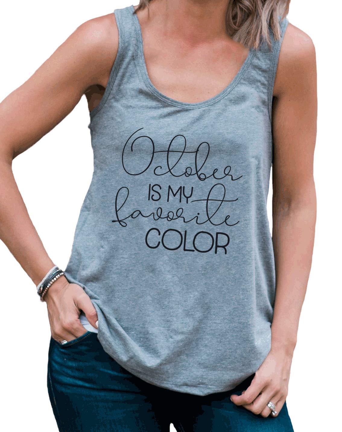 7 ate 9 Apparel Women's October is My Favorite Shirt - Cute Fall Graphic Tee for Women | Perfect for Halloween, Autumn Outfits & Cozy Seasonal Wear