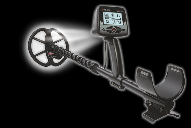Detech Chaser Metal Detector with 12 x 10 SEF Butterfly Coil & 9 Ultimate Coil + 7 Ultimate Search Coils - Professional Gold & Treasure Hunting Kit for Beach, Field & Relic Hunting (Bonus Pack Included)
