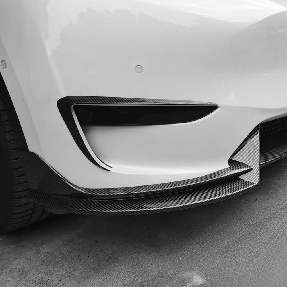 Model Y Front Lip Spoiler Body Kit - Premium ABS Aerodynamic Upgrade for Tesla Model Y (2020-2025) | UV Resistant & Durable | Enhances Sporty Look & Performance for Street & Track Driving
