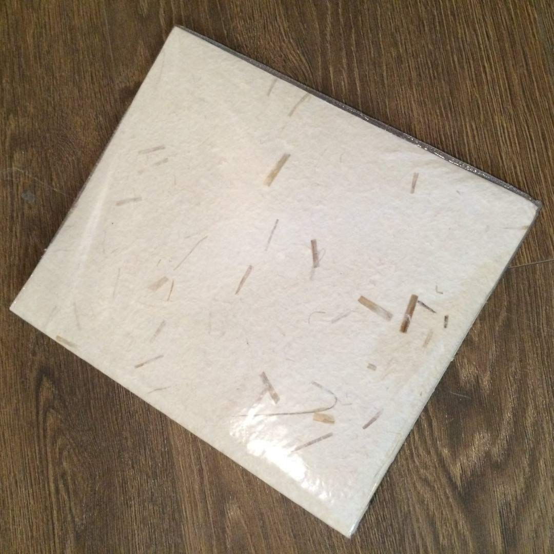 10-Page Straw Confetti Mulberry Memory Scrapbook - 8.5