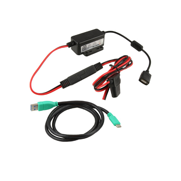 GDS™ 10-30V Modular Hardwire Car Charger with USB Type C Cable - Fast Charging for RAM Trucks & Vehicles | Perfect for Road Trips & Daily Commutes