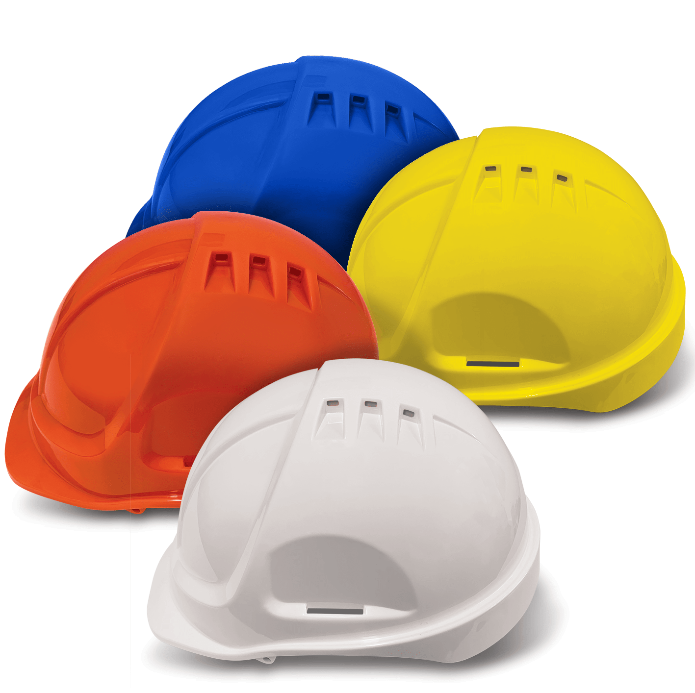 Hellberg Hard Hat with Earmuffs & Clear Visor Kit - EN397 Certified Safety Helmet for Construction & Industrial Work