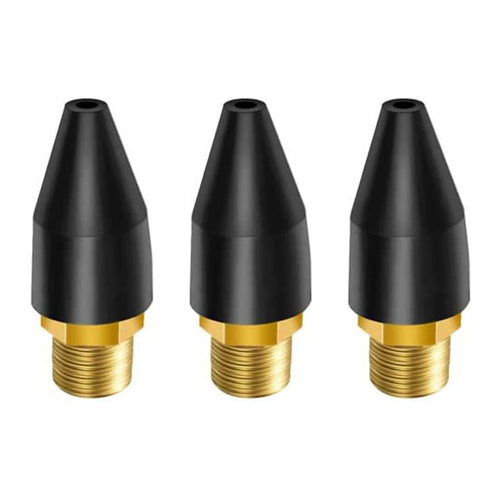 3 Pcs Rubber Air Nozzle Tips for Air Blow Guns - Durable Rubber Tips for Air Tools, Replacement Parts for Air Nozzles & Accessories - Perfect for Cleaning, Dusting, and Drying in Workshops, Garages, and DIY Projects