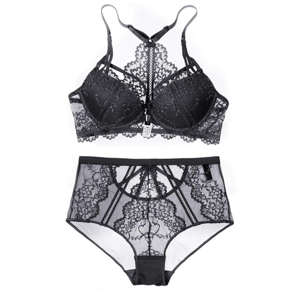 Embellished Plus Size Sports Bra for Women - Lace Lingerie Set with Push Up & Seamless Design - Sexy Underwear for Gym, Yoga & Everyday Wear