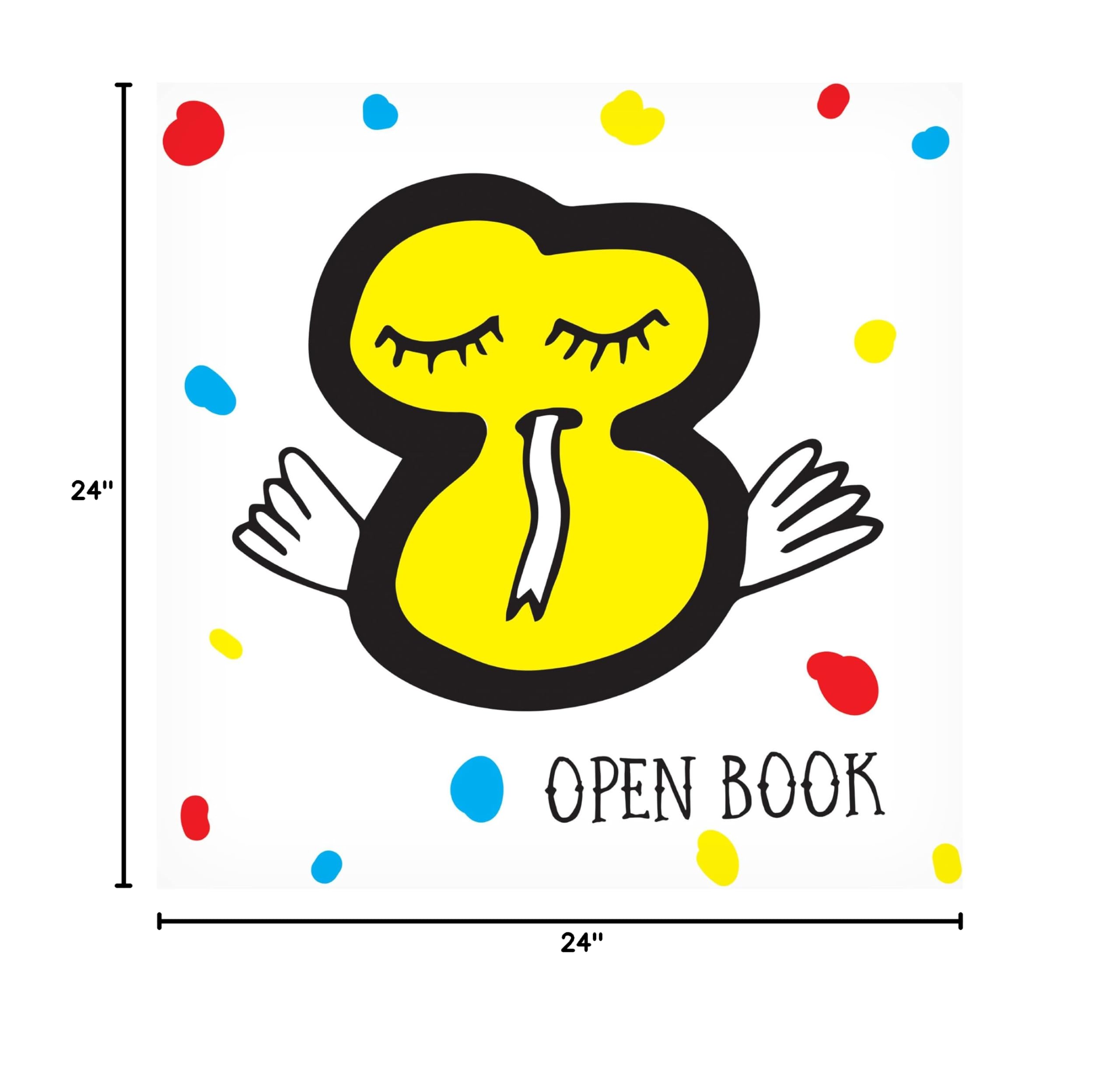 Trademark Fine Art 'Open Book' Canvas Wall Art by Oodlies - Perfect for Home Decor, Office & Library Inspiration