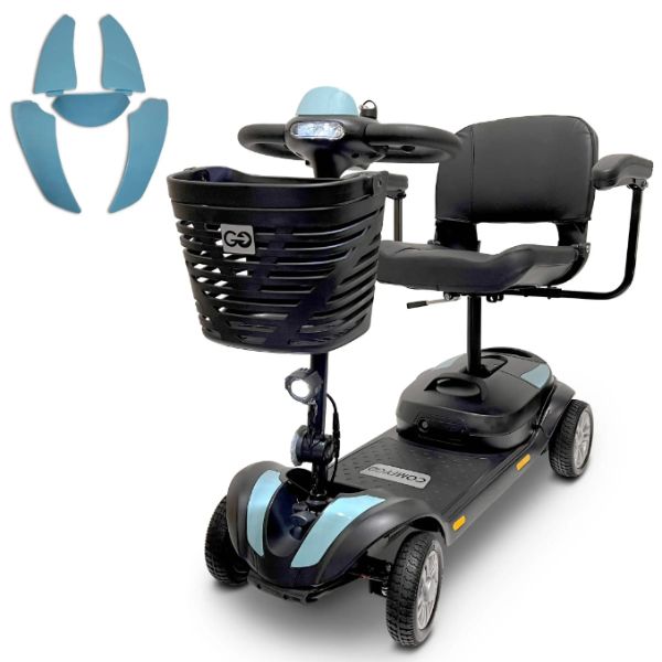ComfyGo Z4 Lightweight Portable Mobility Scooter for Adults - Foldable Electric Scooter for Seniors & Disabled - Perfect for Travel, Shopping & Outdoor Activities