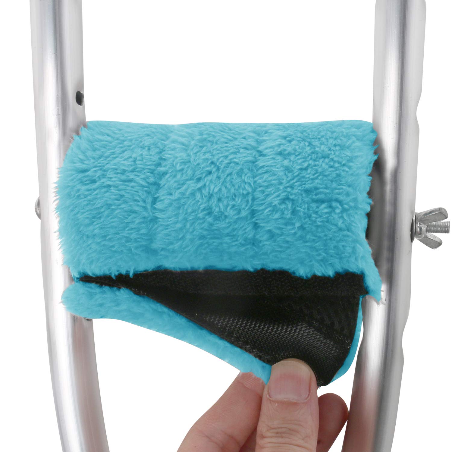 TOMMHANES AMISGUOER Crutch Pads for Underarm & Hand - Washable Comfort Cushions (2 Armpit & 2 Hand Pads) - Ideal for Injury Recovery, Elderly Support & Mobility Assistance (One Size Fits All, Model CP09B)