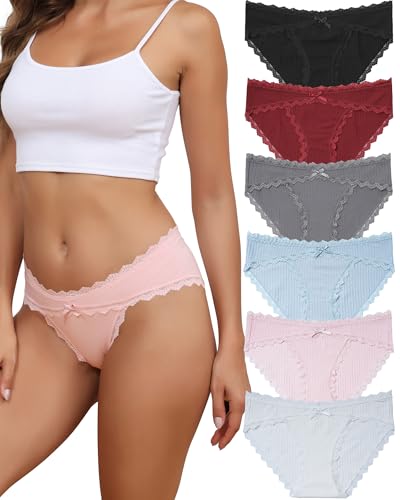 6 Pack-black/Wine Red/Gray/White/Pink/Blue