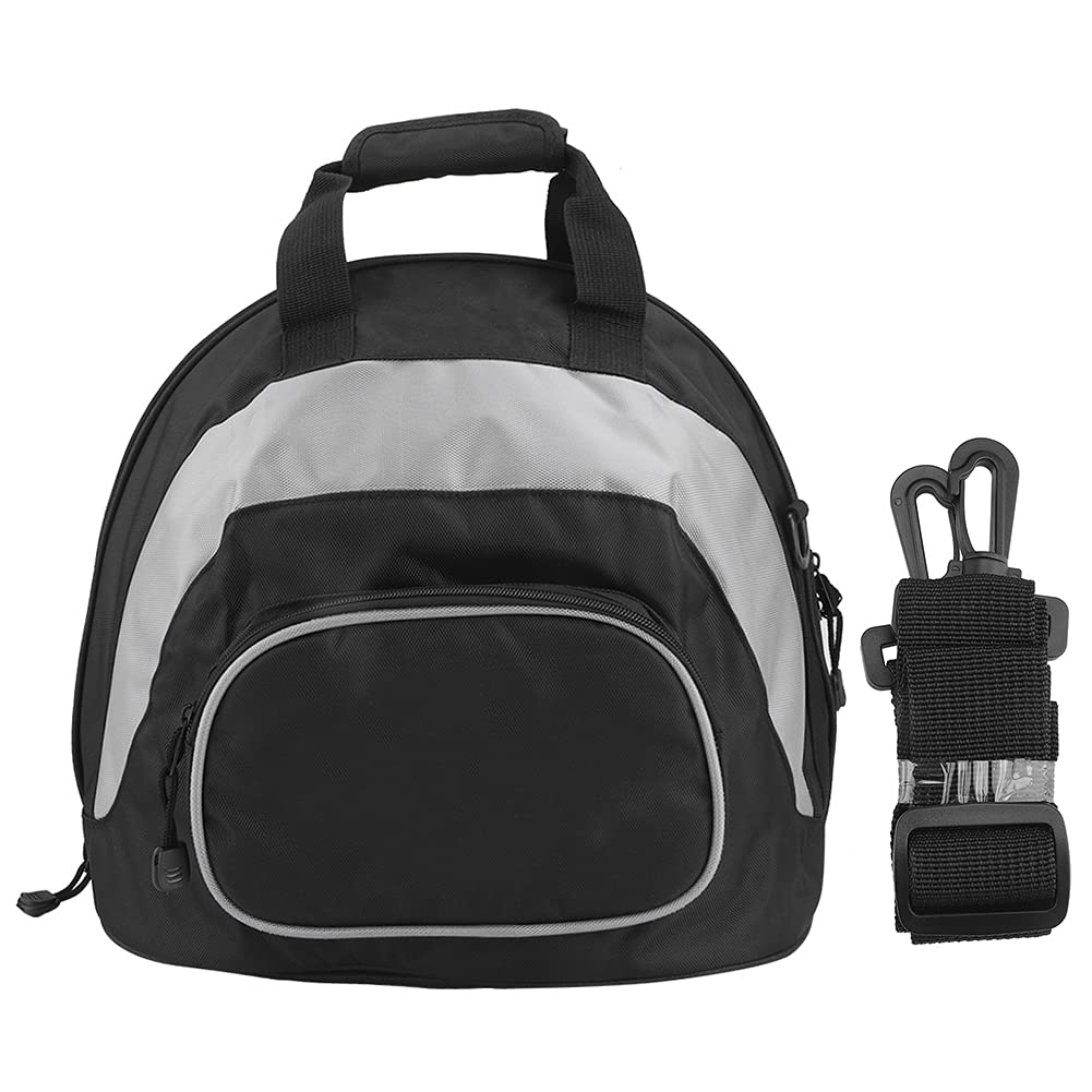 Motorcycle Helmet Bag - Waterproof Powersports Helmet Storage Backpack with Shoulder Strap, Multi-Functional Travel Luggage for Biking & Racing (Grey Black) - Perfect for Motorcycle Rides, Commuting & Outdoor Adventures