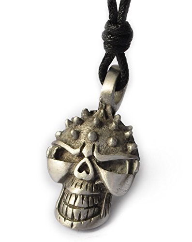 Gothic Skull-2-Pewter-Cotton