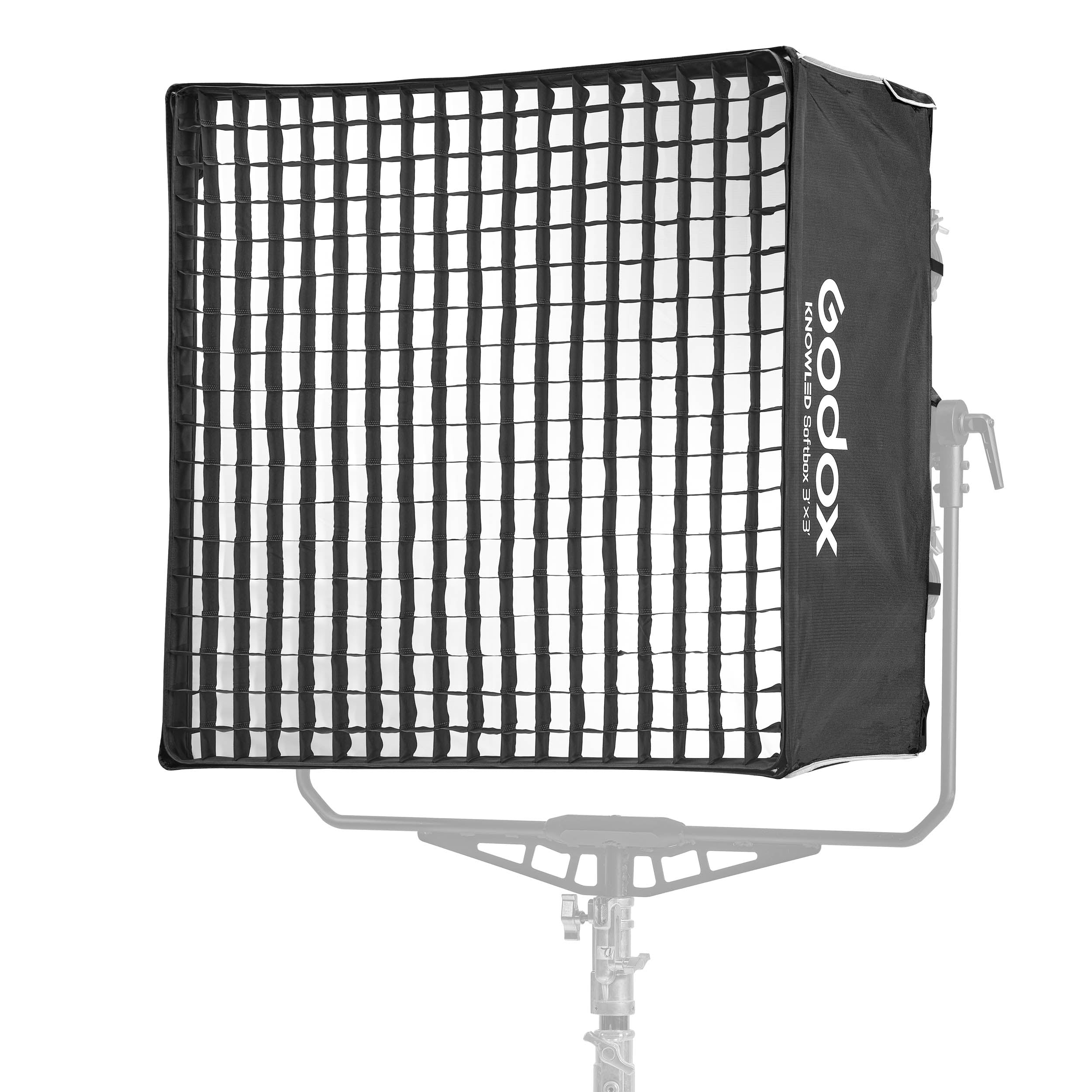 KNOWLED AB04S33 3x3 Feet Softbox Lighting Kit for AB04 Quad Bracket - Compatible with P600Bi HARD Panel - Perfect for Studio Photography, YouTube Videos & Product Shoots (Special Order)