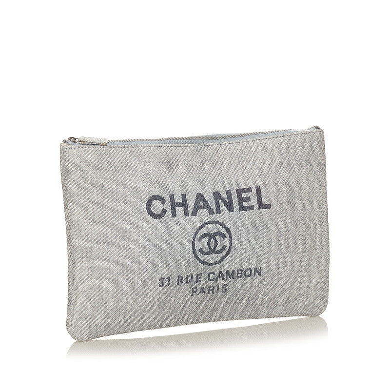 31 Rue Cambon Canvas Clutch Bag - Elegant Women's Evening Clutch for Parties, Weddings & Special Occasions
