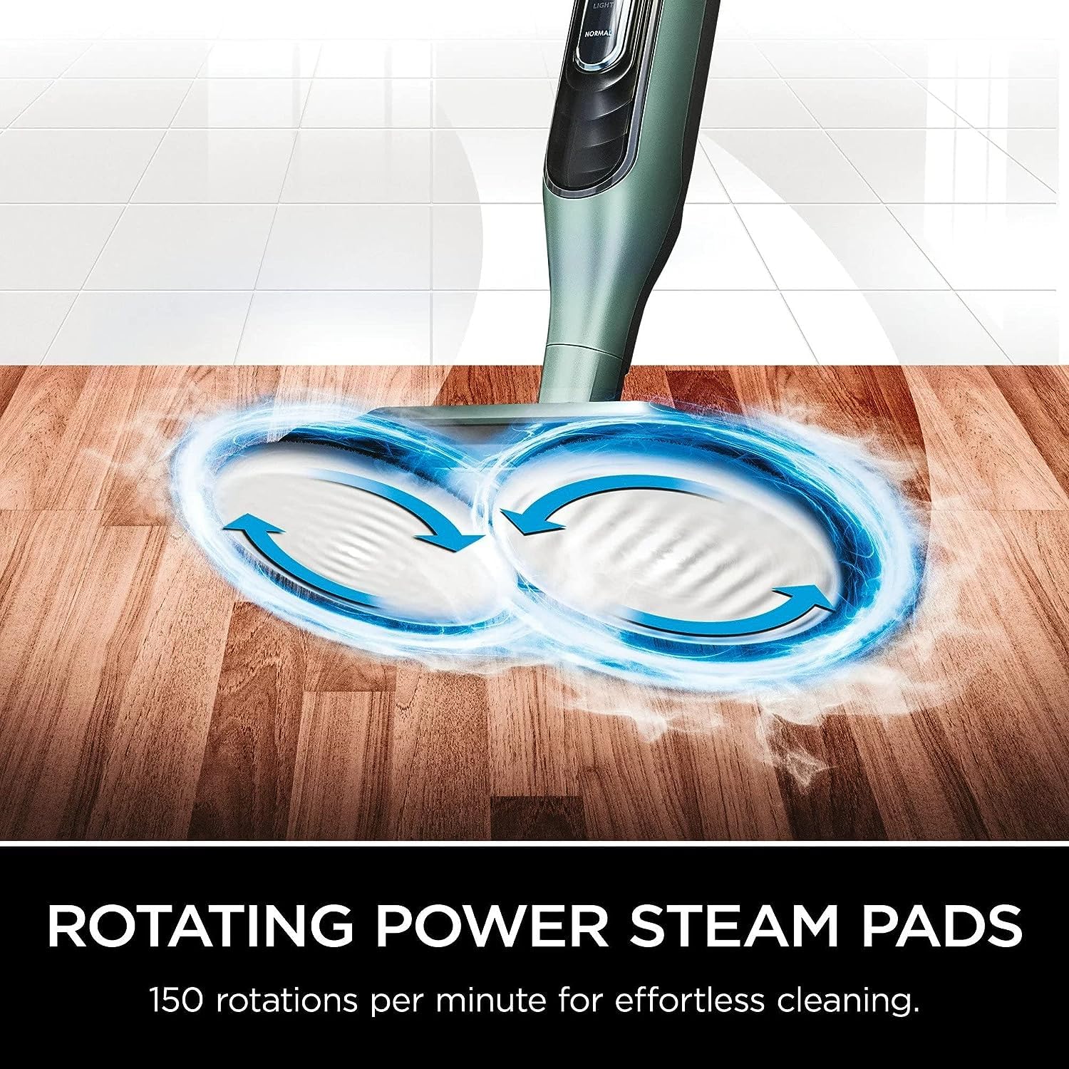 Shark S7000AMZ Steam & Scrub All-in-One Hard Floor Steam Mop - Pure Water Cleaning System, Sanitizes & Scrubs Floors (Renewed) - Perfect for Tile, Laminate & Hardwood Floors in Kitchens, Bathrooms & Living Areas