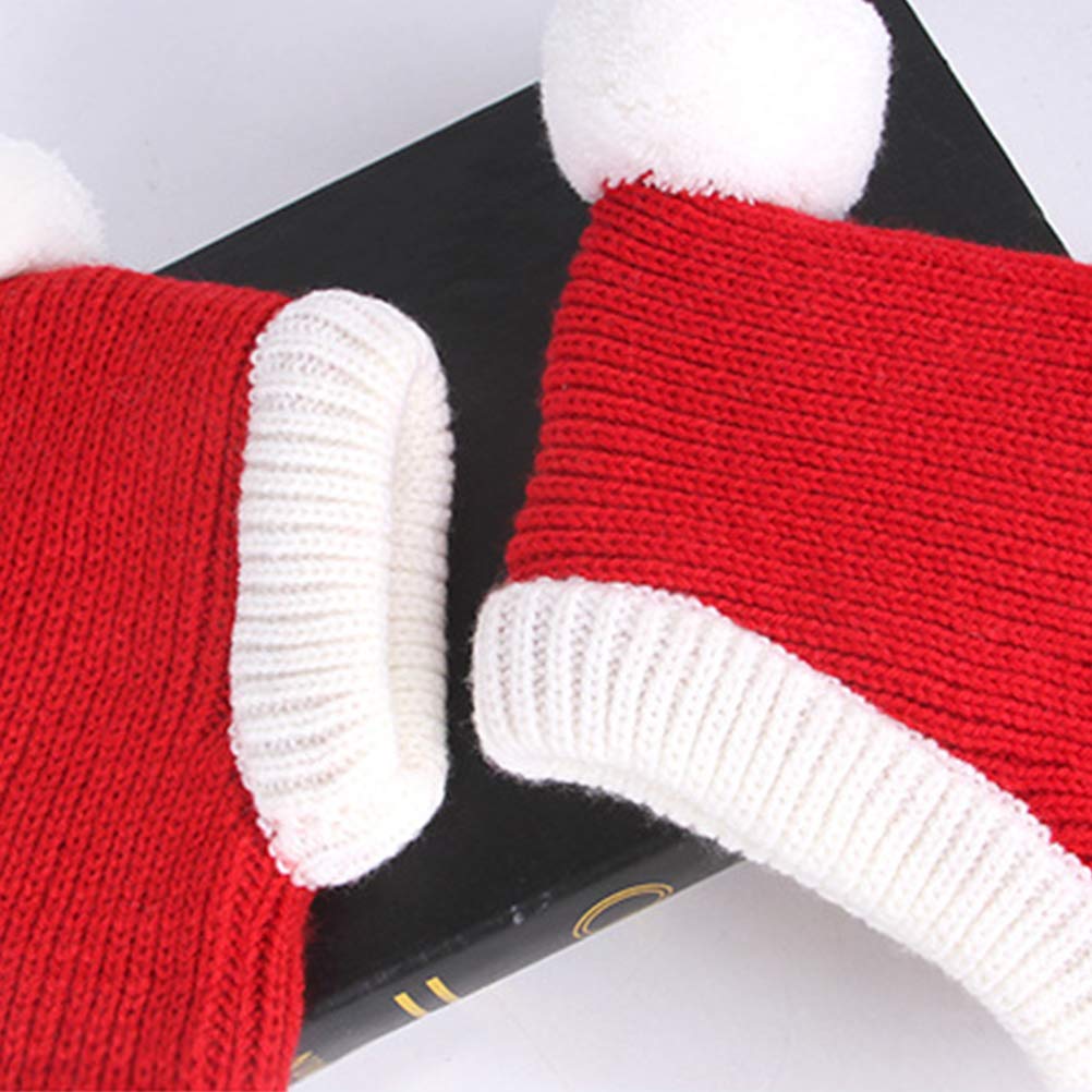 1 Pc Christmas Pet Hat for Dogs & Cats - Cozy Knit Xmas Hat, Festive Dog Sweater & Scarf Set - Holiday Pet Accessories for Small Dogs & Puppies - Perfect for Christmas Photos & Party Outfits