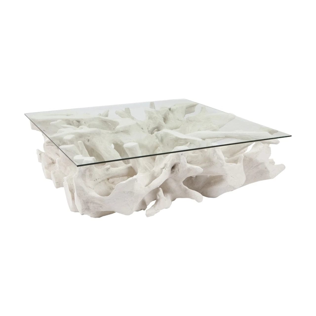 Cast Root Coffee Table - Rustic Wooden Coffee Table for Living Room, Farmhouse & Modern Home Decor - Perfect for Living Room, Lounge & Office